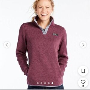 L.L. Bean Women's Maroon Cowl Neck Sweater